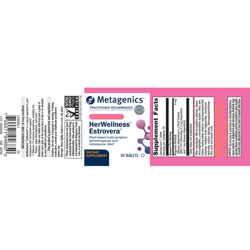 Estrovera® Featuring ERr 731®, 30 Tablets , Emersons Emersons-Alt Form_Tablets tabs
