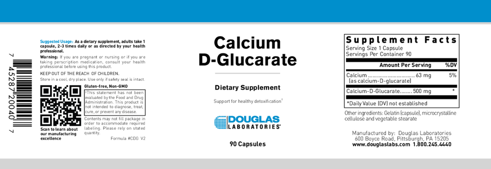 Calcium D-Glucarate, 90 Capsules