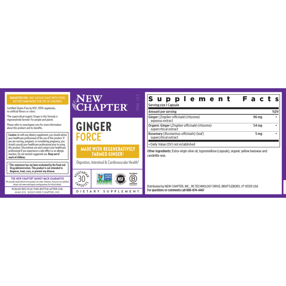 Ginger Force™, 30 capsules