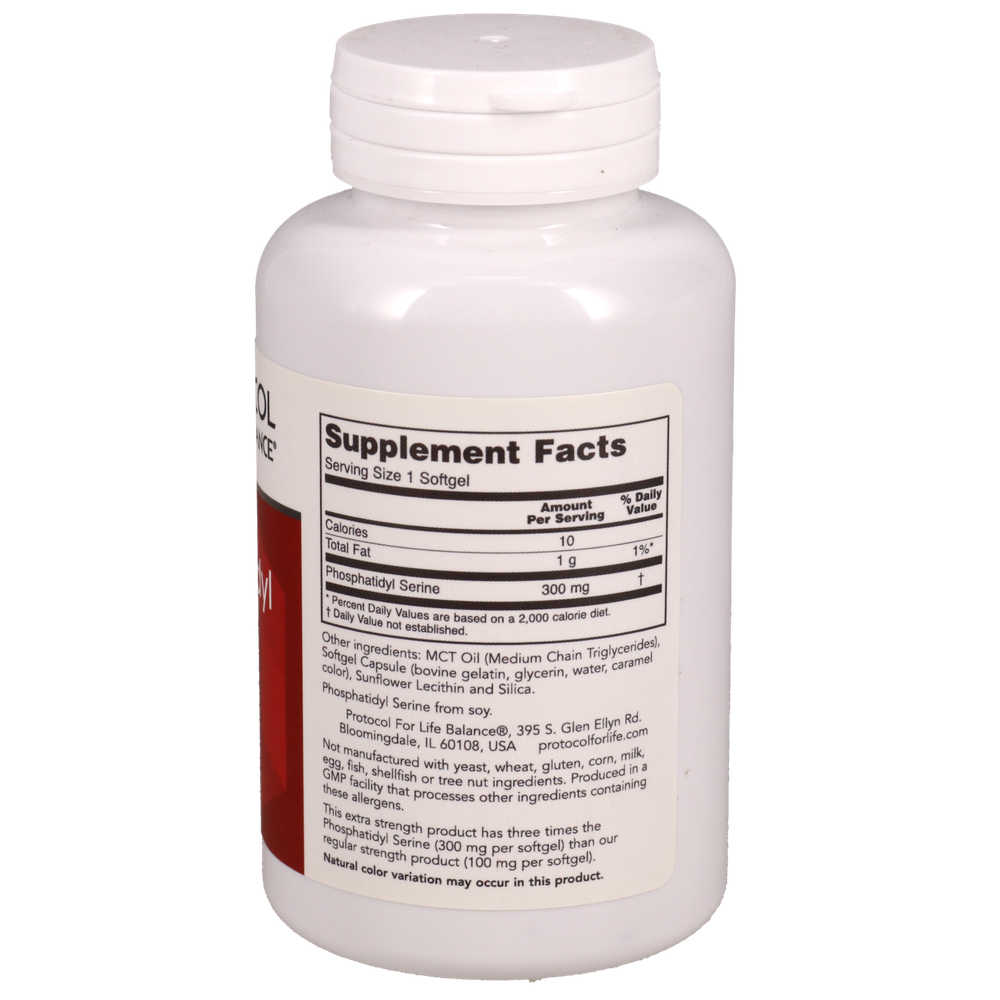 Phosphatidyl Serine 300mg, 50 Softgels , Brand_Protocol for Life Balance Form_Softgels Requires Consultation Size_50 Softgels softgels