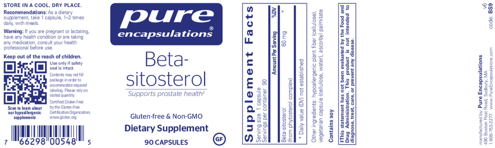 Beta-Sitosterol, 90 Capsules