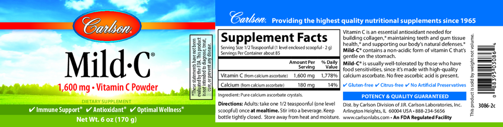 Mild-C Crystals, 170 g Powder