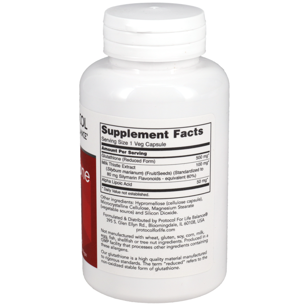 Glutathione 500mg, 60 Capsules , Brand_Protocol for Life Balance capsules Form_Capsules Requires Consultation Size_60 Capsules