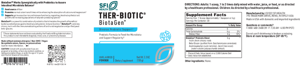 Ther-Biotic® Biotagen® Powder, 150 g