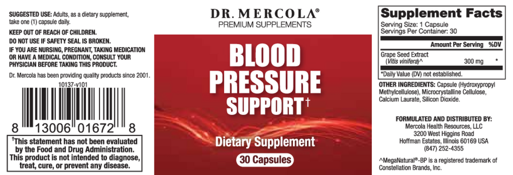 Blood Pressure Support, 30 Capsules