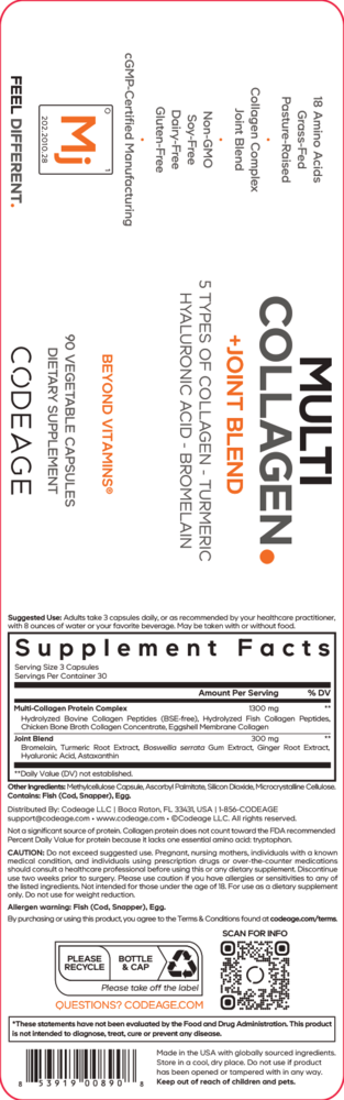 Multi Collagen Joint Formula, 90 Capsules