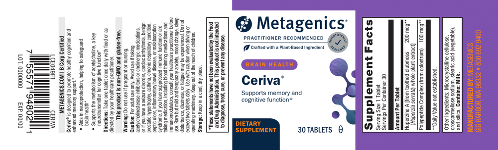 Ceriva®, 30 Tablets , Emersons Emersons-Alt Form_Tablets tabs