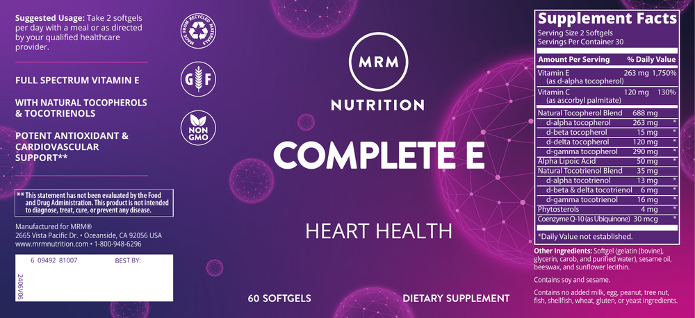 Complete E, 60 Softgels