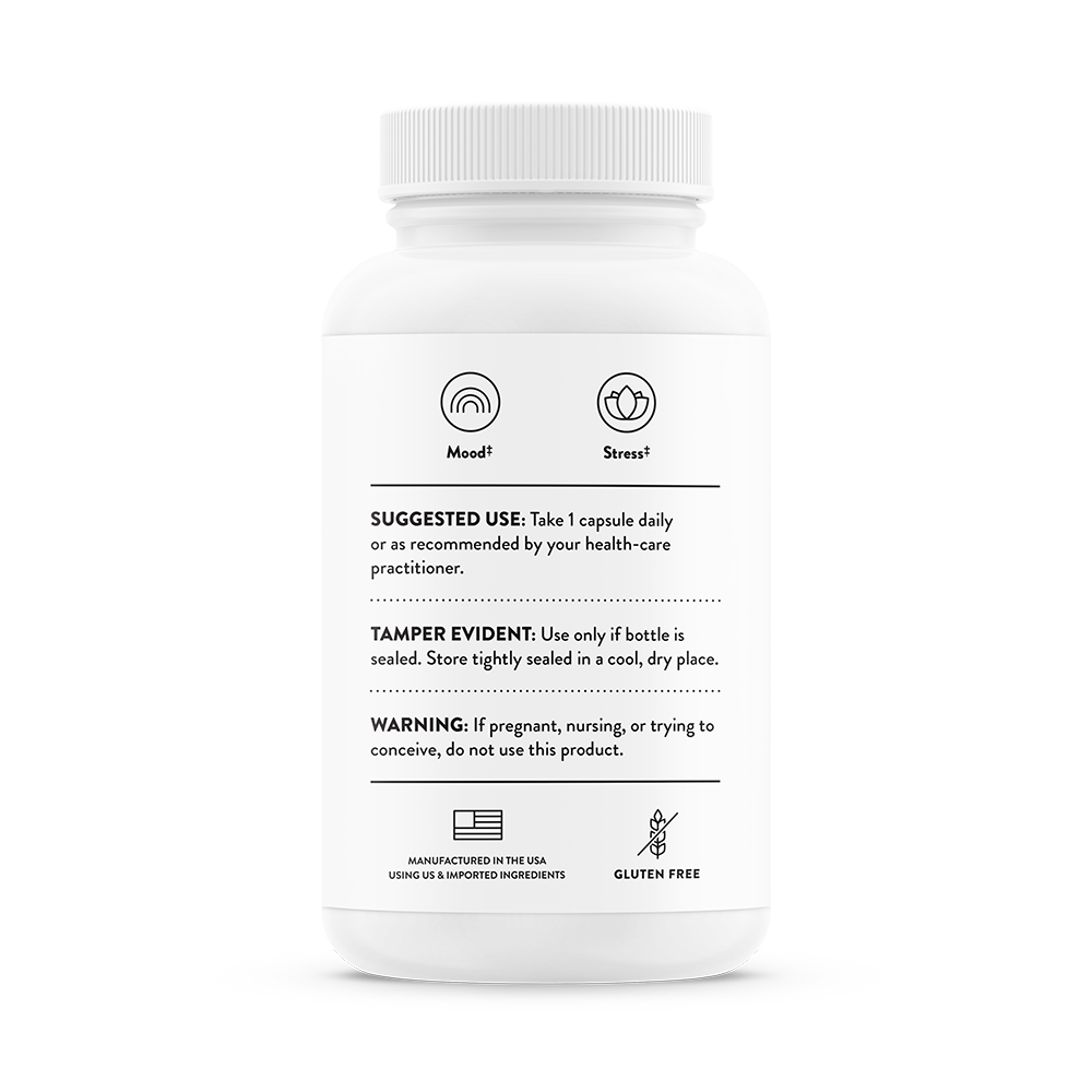 Ashwagandha, 30 Capsules , Brand_Thorne Research Form_Capsules Size_30 Capsules