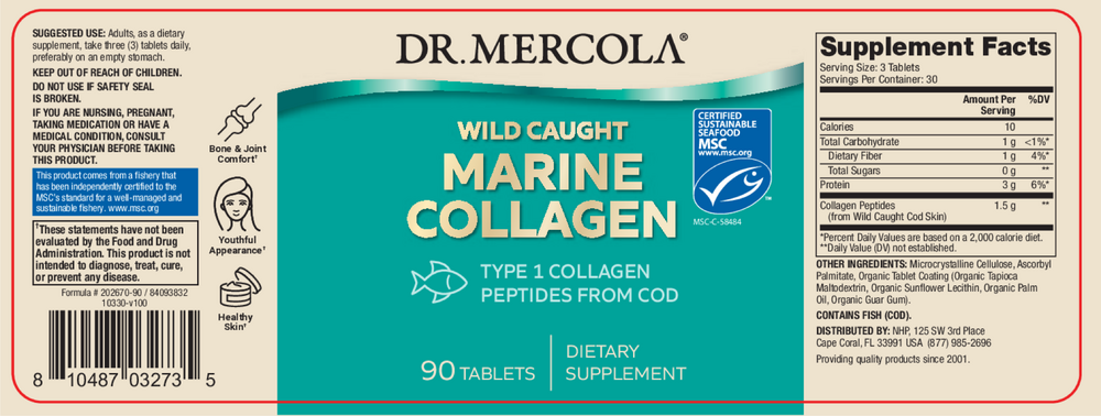 Marine Collagen, 90 Tablets