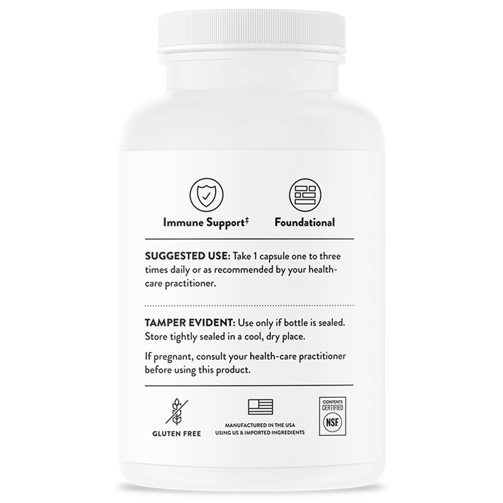Vitamin C 500 mg, 90 Capsules , Brand_Thorne Research Form_Capsules Size_90 Capsules