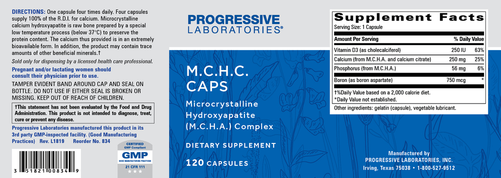 M.C.H.C. Caps, 120 Capsules , Brand_Progressive Labs capsules Form_Capsules Requires Consultation Size_120 Capsules