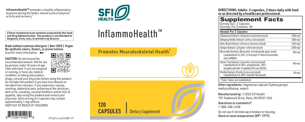 InflammoHealth (formerly Advanced Inflammation Support), 120 Capsules