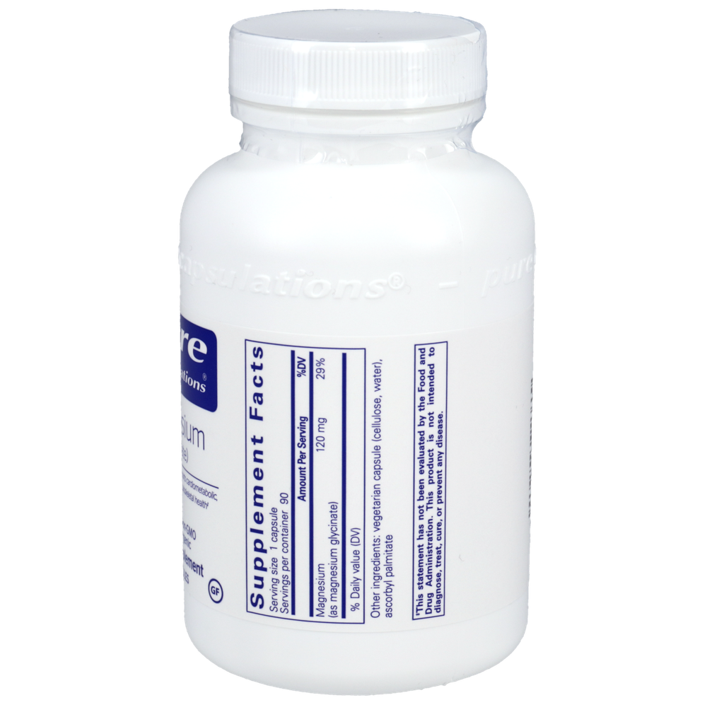 Magnesium Glycinate - 90 Capsules , Pure Encapsulations
