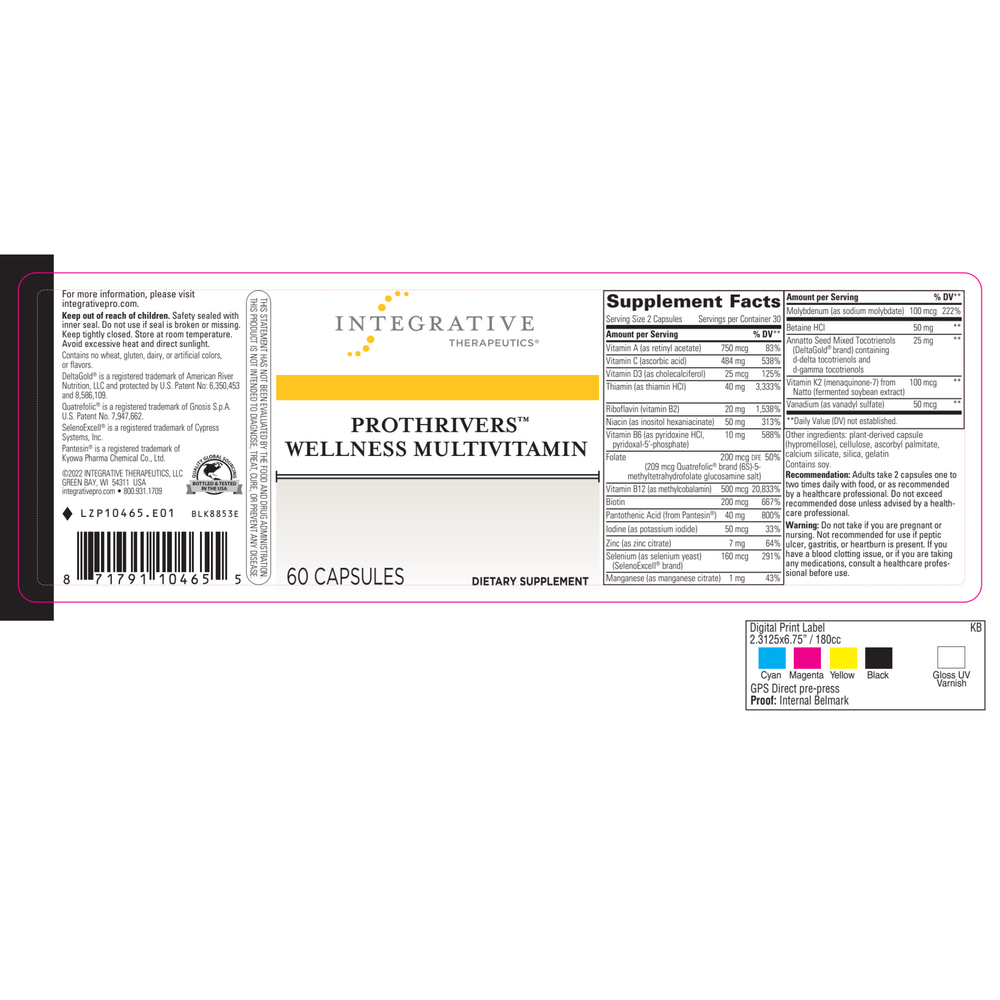 ProThrivers™ Wellness Multivitamin, 60 Capsules