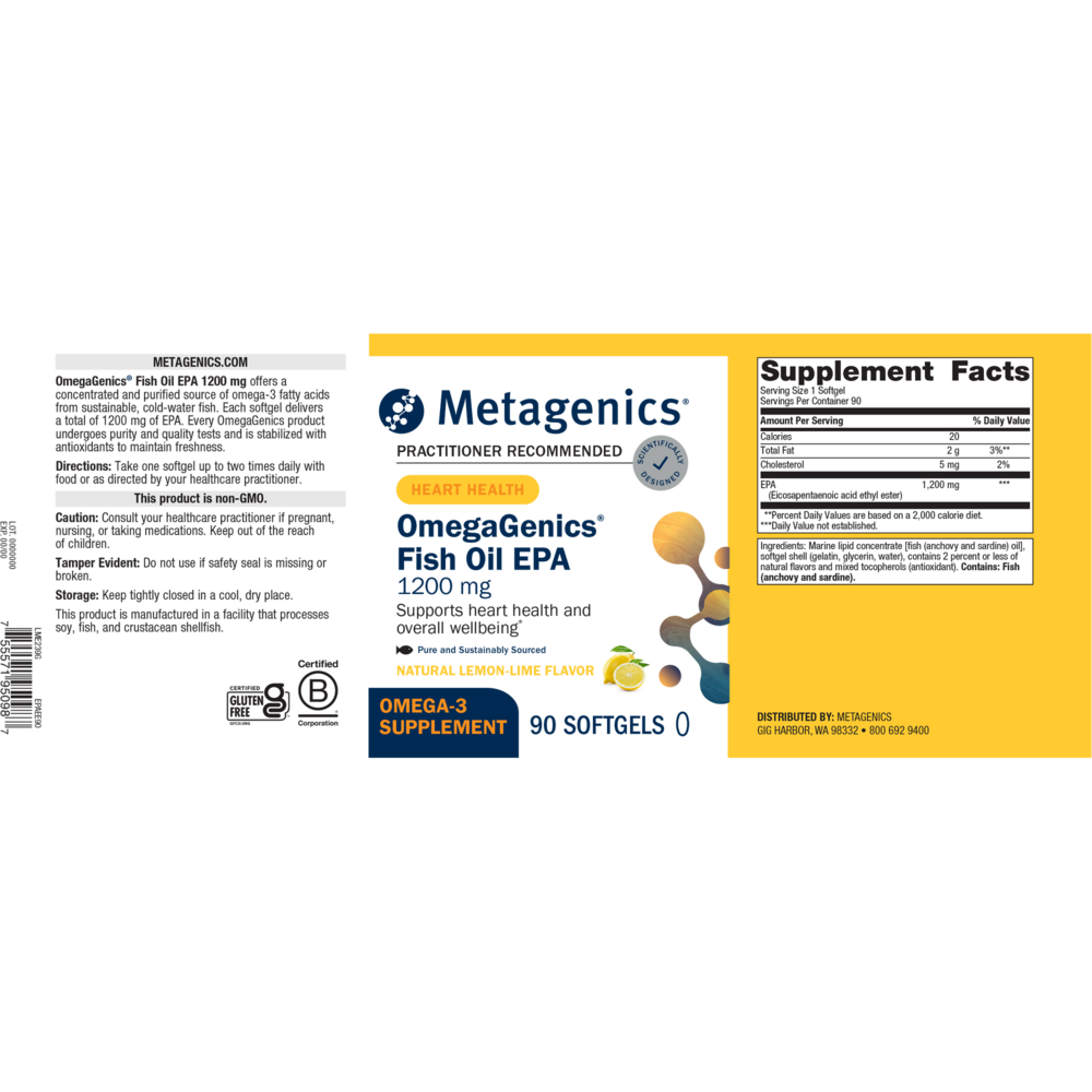 OmegaGenics® EPA 1200, 90 Softgels , Emersons Emersons-Alt Form_Softgels softgels