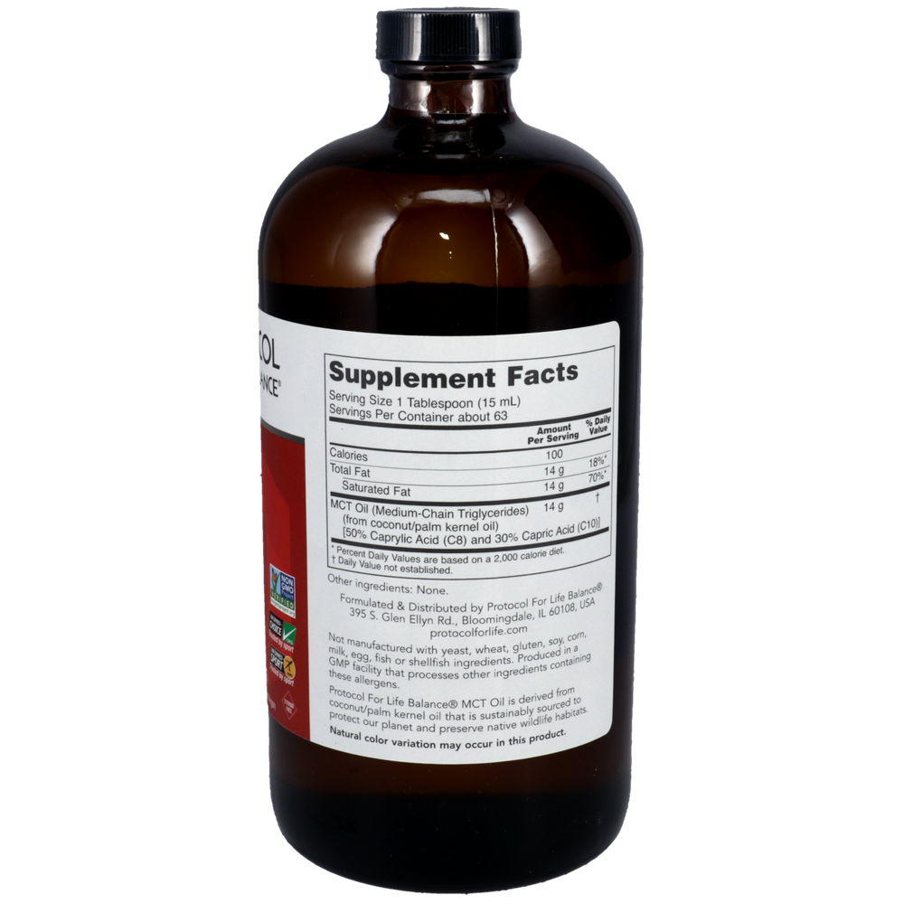 MCT Oil, 946 Milliliters , Brand_Protocol for Life Balance Form_Liquid liquid Requires Consultation Size_946 Milliliters