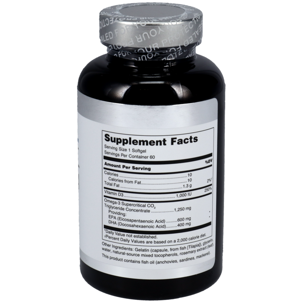 Quell Fish Oil EPA/DHA plus Vitamin D, 60 Softgels