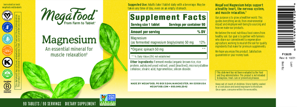 Magnesium, 90 Tablets