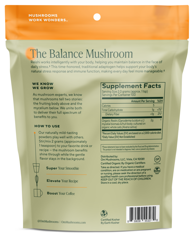 Reishi (Ganoderma lucidum), 200 Grams , Form_Powder