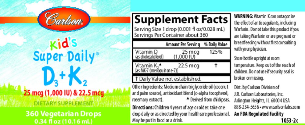 Kids D3 & K2, 10.16 mL Liquid