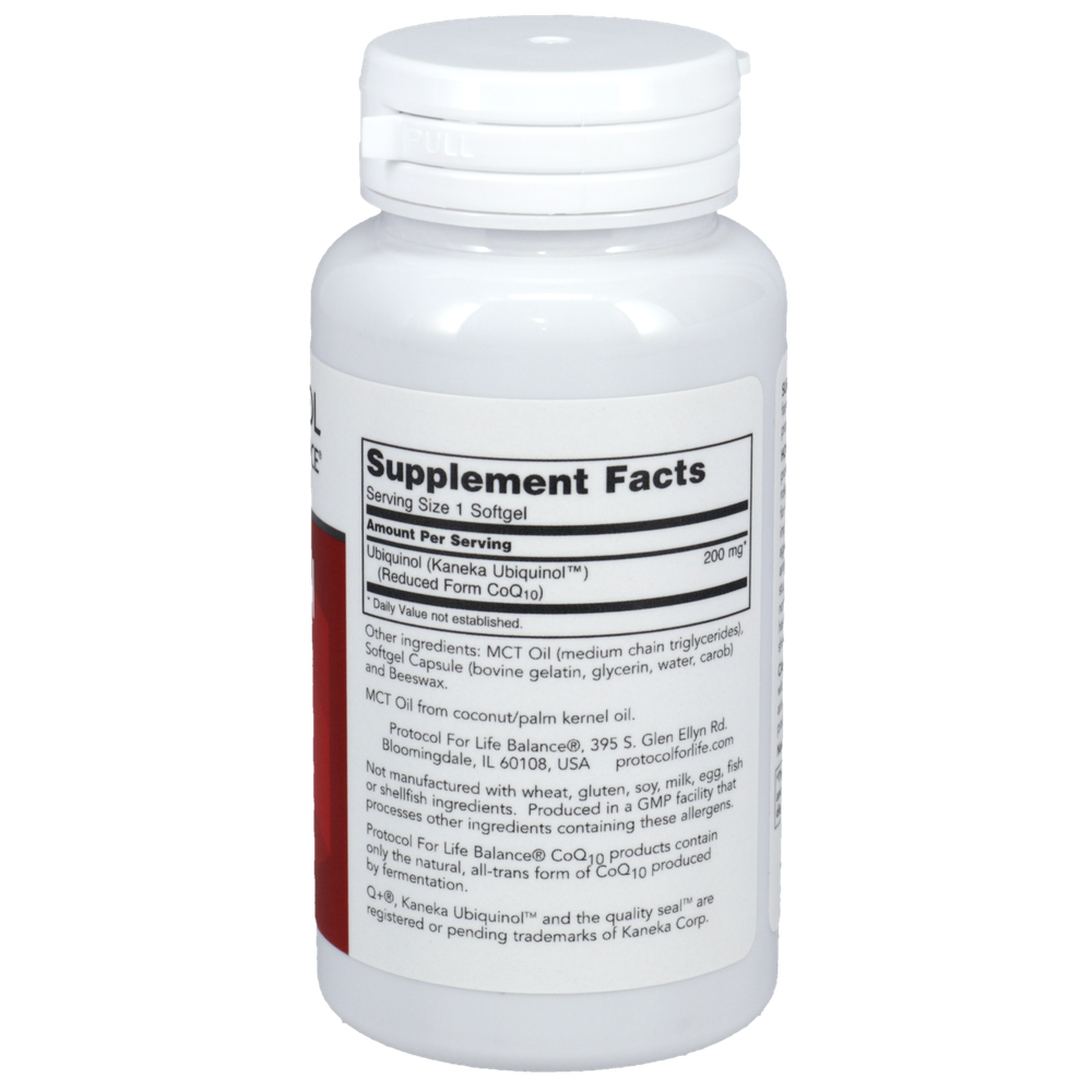 Ubiquinol 200mg, 60 Softgels , Brand_Protocol for Life Balance Form_Softgels Requires Consultation Size_60 Softgels softgels