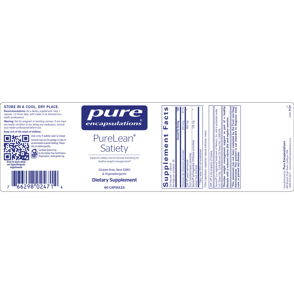 PureLean Satiety, 60 Capsules , Brand_Pure Encapsulations Form_Capsules Requires Consultation Size_60 Capsules