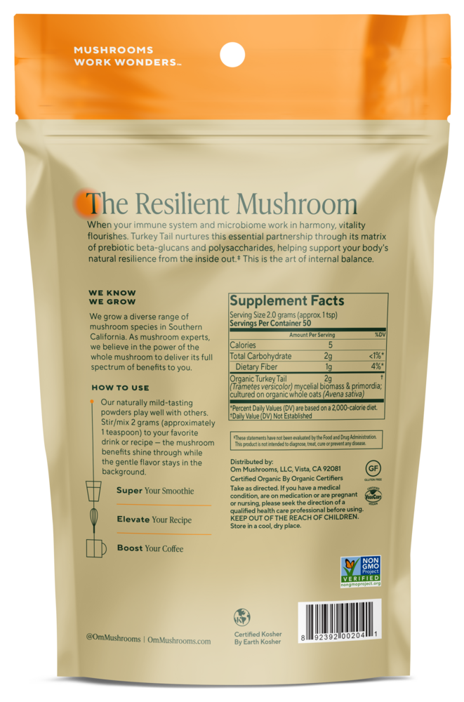 Turkey Tail Immune Defense Power, 3.5 Oz (100 g) Powder ,