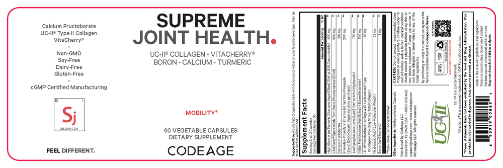 Supreme Joint Health, 60 Capsules