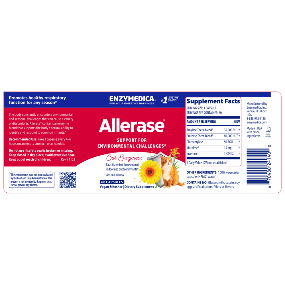 Allerase, 60 Capsules