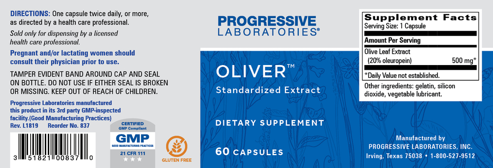 Oliver 500mg, 60 Capsules , Brand_Progressive Labs capsules Form_Capsules Requires Consultation Size_60 Capsules