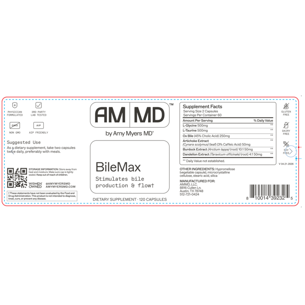 Amy Myers MD BileMax - back