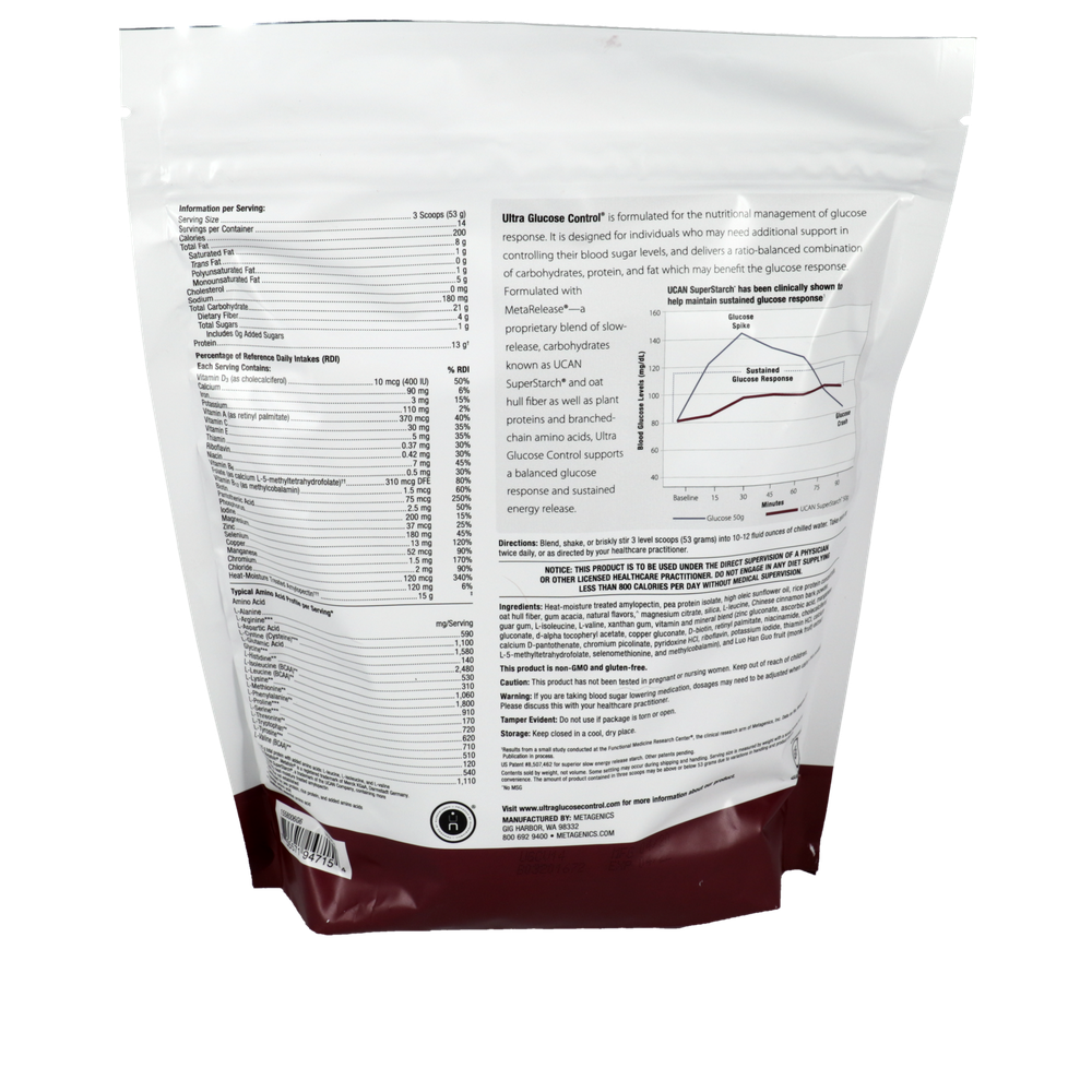 Ultra Glucose Control®, Vanilla Flavor, 26.17 Oz (742 g) Powder , Emersons Form_Powder powder