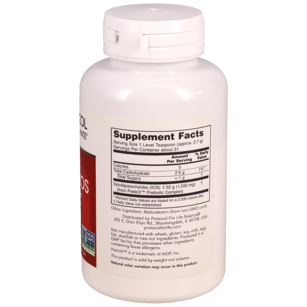 Prebiotic Powder XOS, 85 Grams , Brand_Protocol for Life Balance Form_Powder powder Requires Consultation Size_85 Grams
