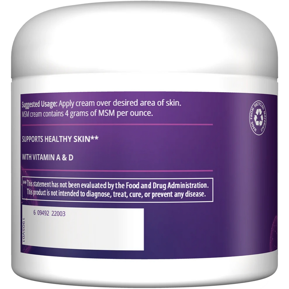 MSM Cream, 4 Ounces