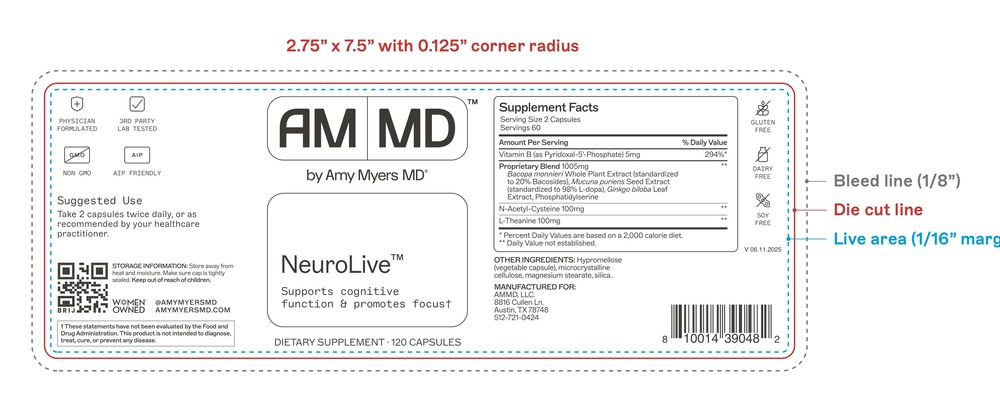 Amy Myers MD NeuroLive - back