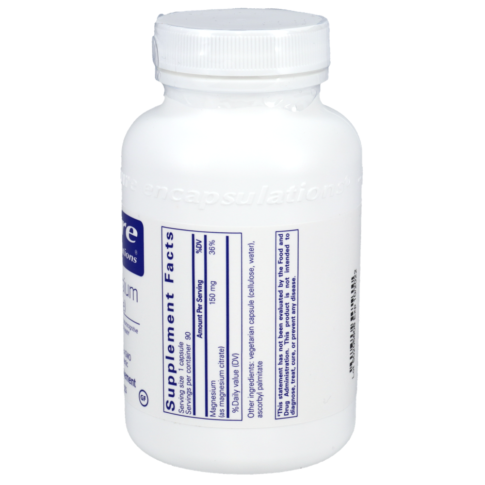 Magnesium (Citrate) - 90 Capsules , Pure Encapsulations