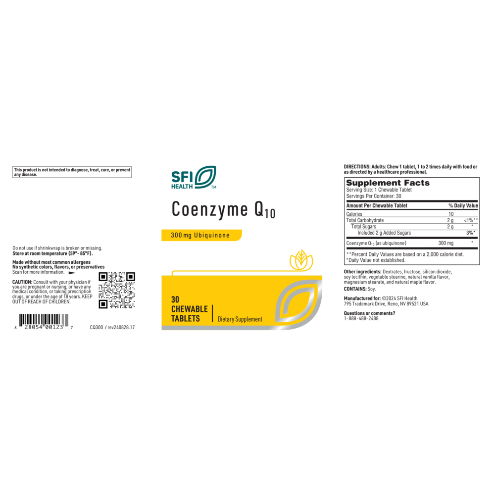 Coenzyme Q10 (300 mg), 30 Tablets