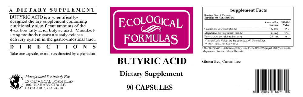 Butyric Acid 2:1 Ratio, 90 Capsules