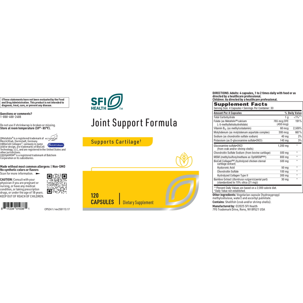 Joint Support Formula, 120 Capsules