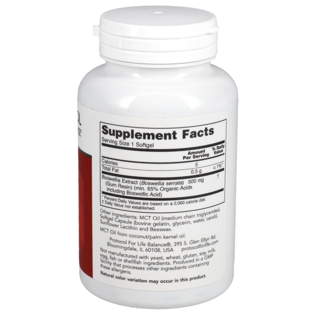 Boswellia Extract 500mg, 90 Softgels , Brand_Protocol for Life Balance Form_Softgels Requires Consultation Size_90 Softgels softgels