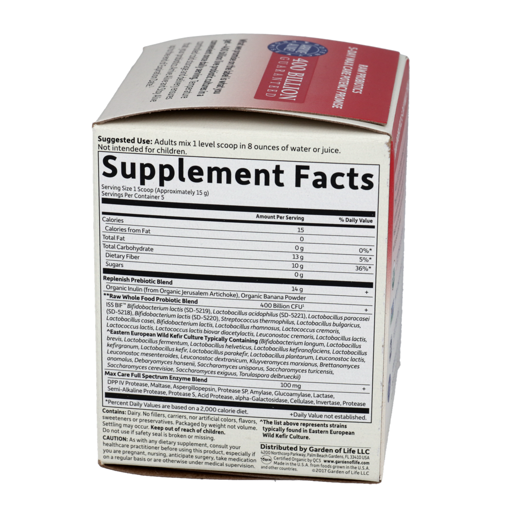 Raw Probiotics™ 5-Day Max Care Powder, 2.4 oz