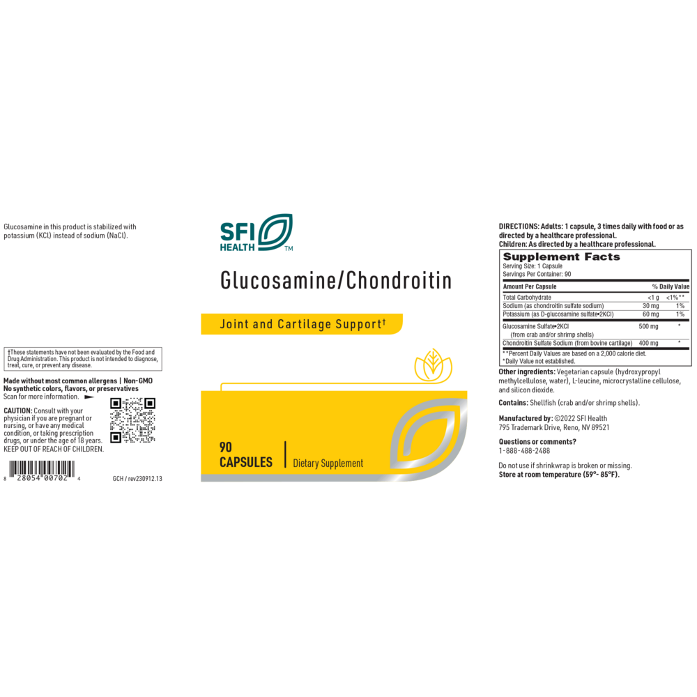 Glucosamine/Chondroitin, 90 Capsules