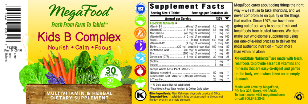 Kid's B Complex, 30 Tablets