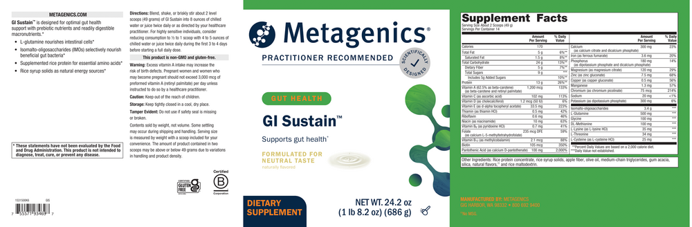 GI Sustain™, 24.2 Oz (686 g) Powder , Emersons Emersons-Alt Form_Powder powder
