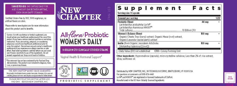 All-Flora Women's Daily Probiotic, 30 capsules