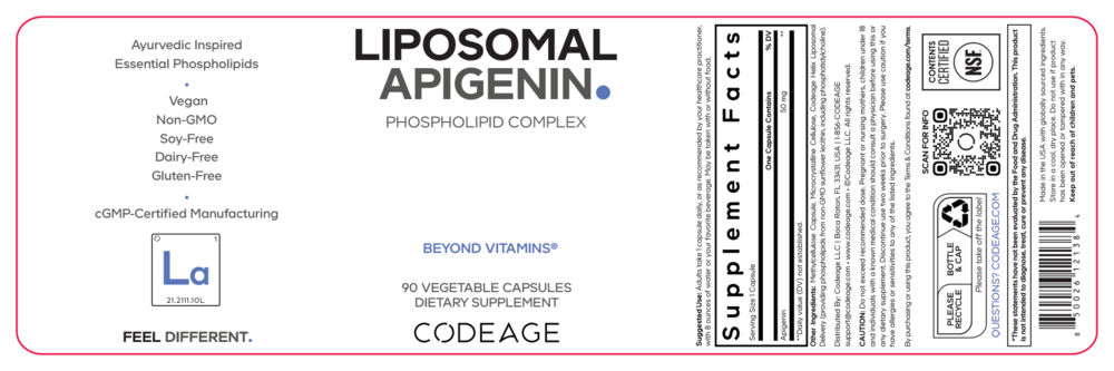 Liposomal Apigenin, 90 Capsules