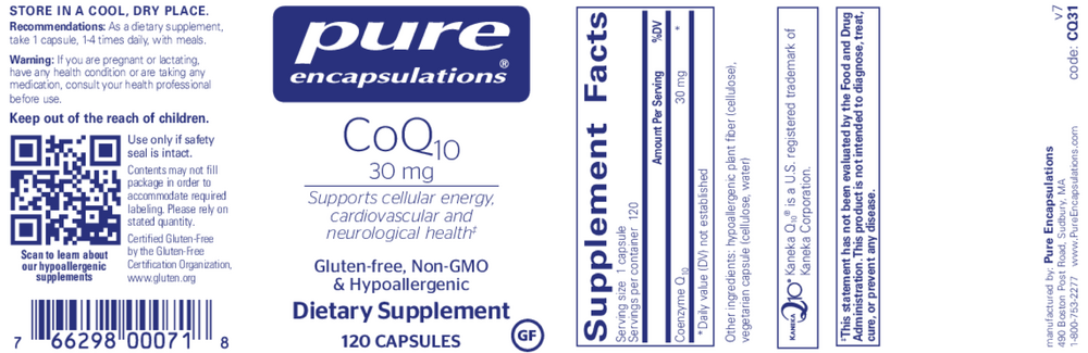 CoQ10 30 mg , Pure