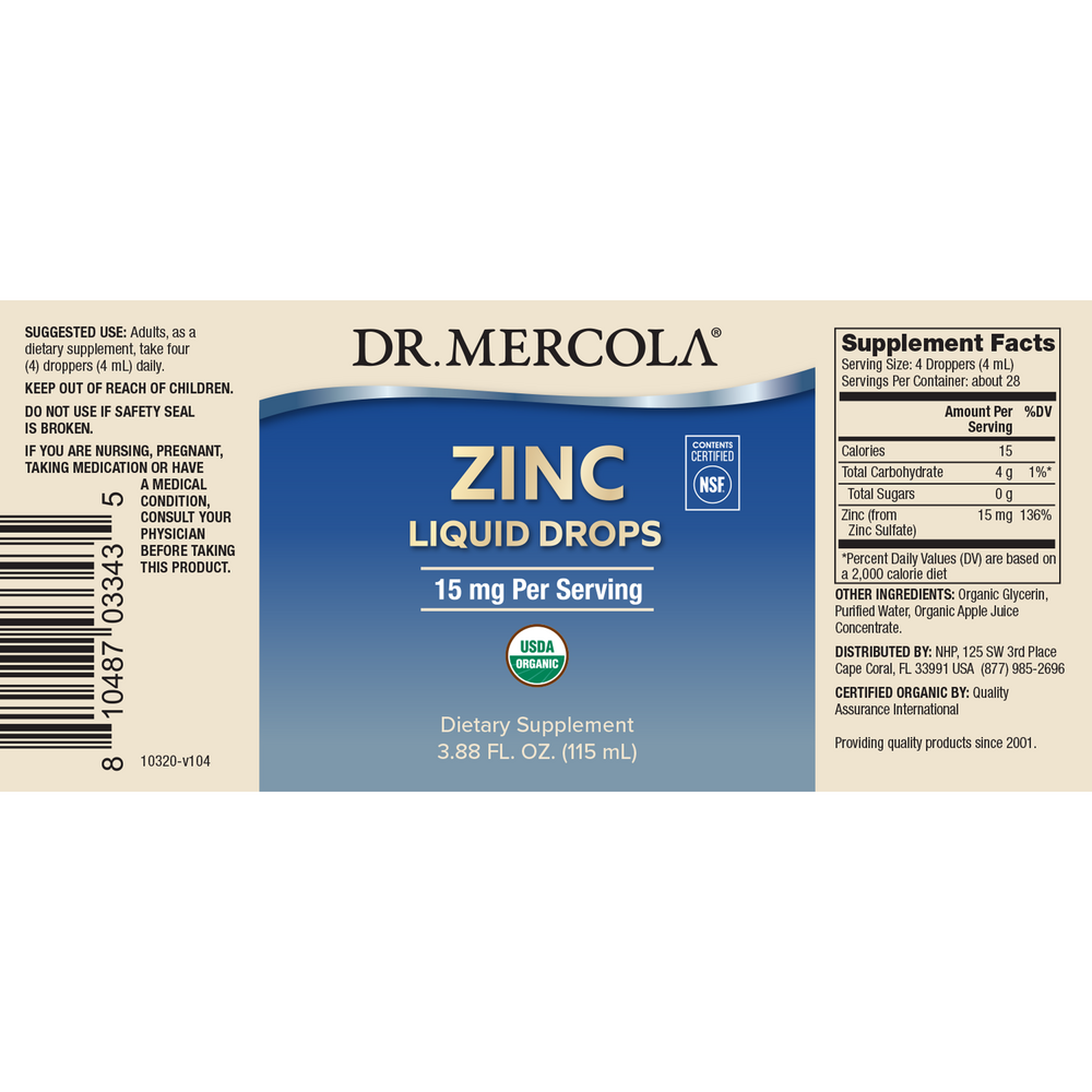 Zinc Liquid Drops, 115 mL Liquid