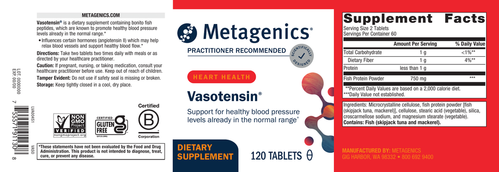 Vasotensin®, 120 Tablets , Emersons Emersons-Alt Form_Tablets tabs